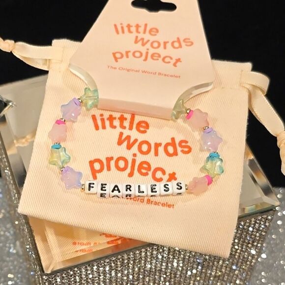 Little Words Project Fearless Beaded Stretch Bracelet - Picture 9 of 10